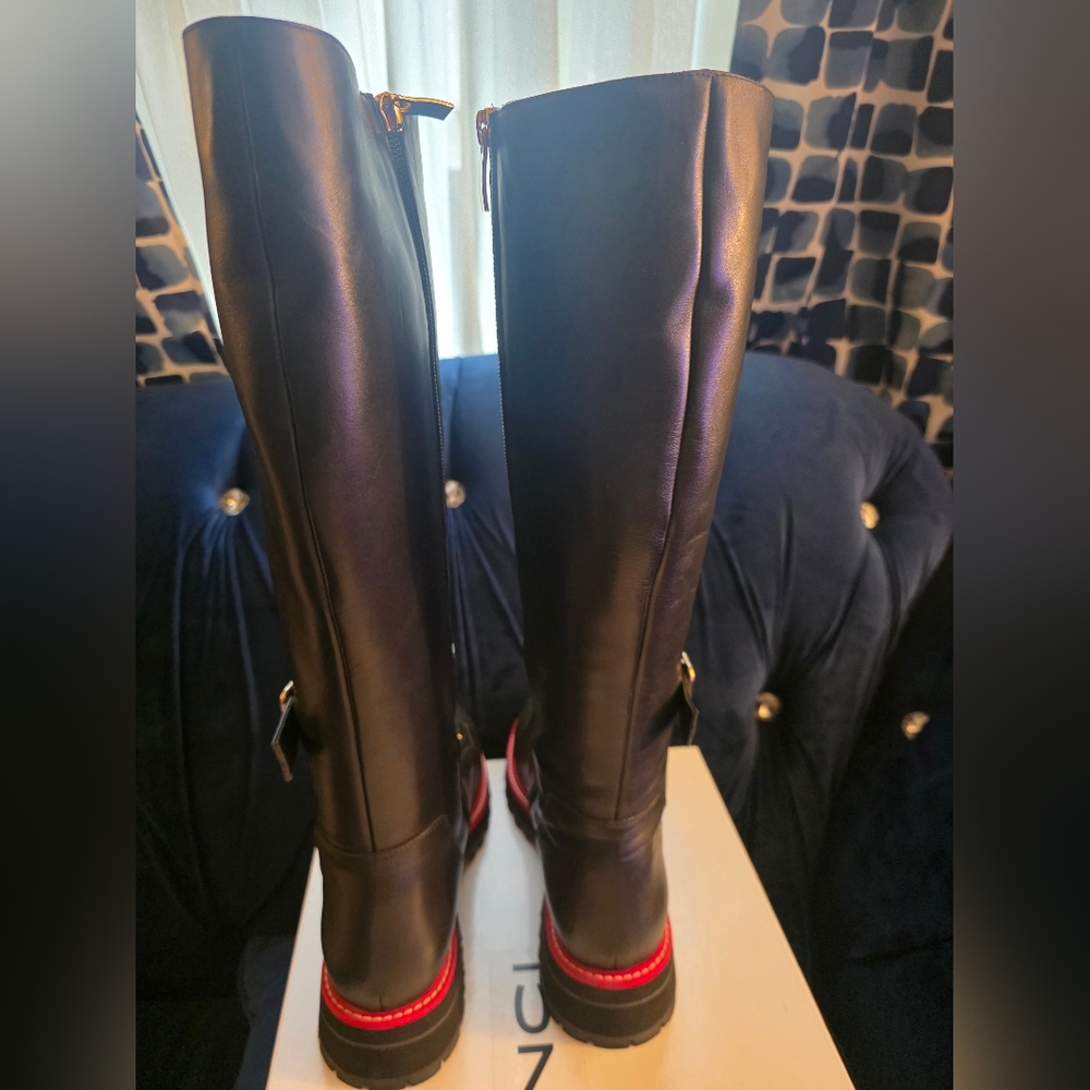 VINCI Istinye Leather Knee High Lace-Up Boots Limited Edition Size EU40/US9.5 - Picture 7 of 16